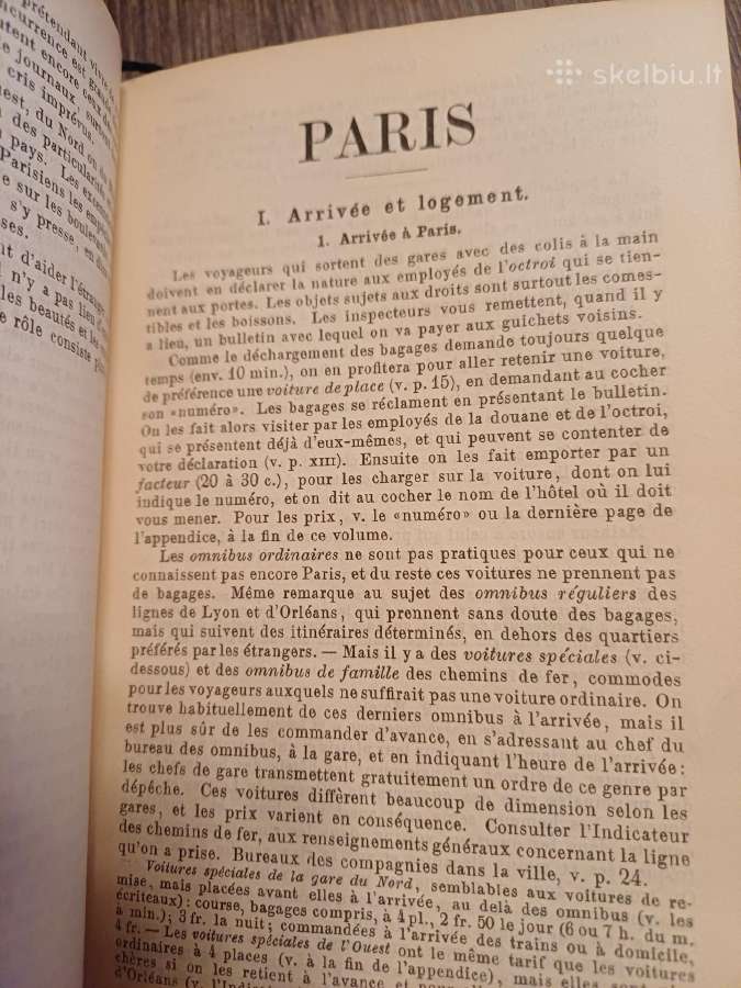 Parduodu knyga,kelioniu gidas,1894m.paris - nuotraukos Nr. 22