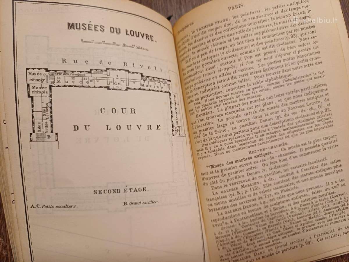 Parduodu knyga,kelioniu gidas,1894m.paris - nuotraukos Nr. 17