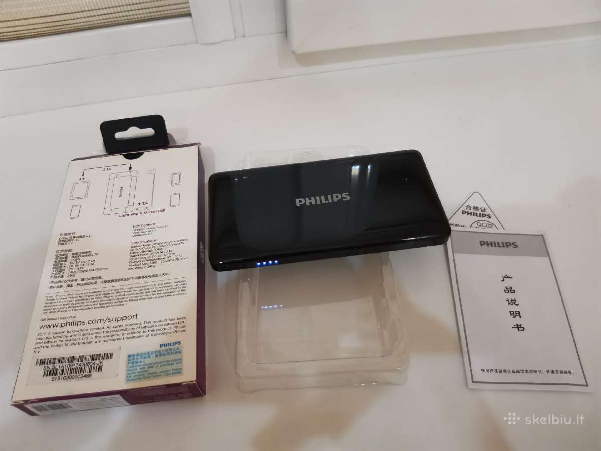 Philips 10000mah Power Bank, for iPhone. Siunčiu. - nuotraukos Nr. 4