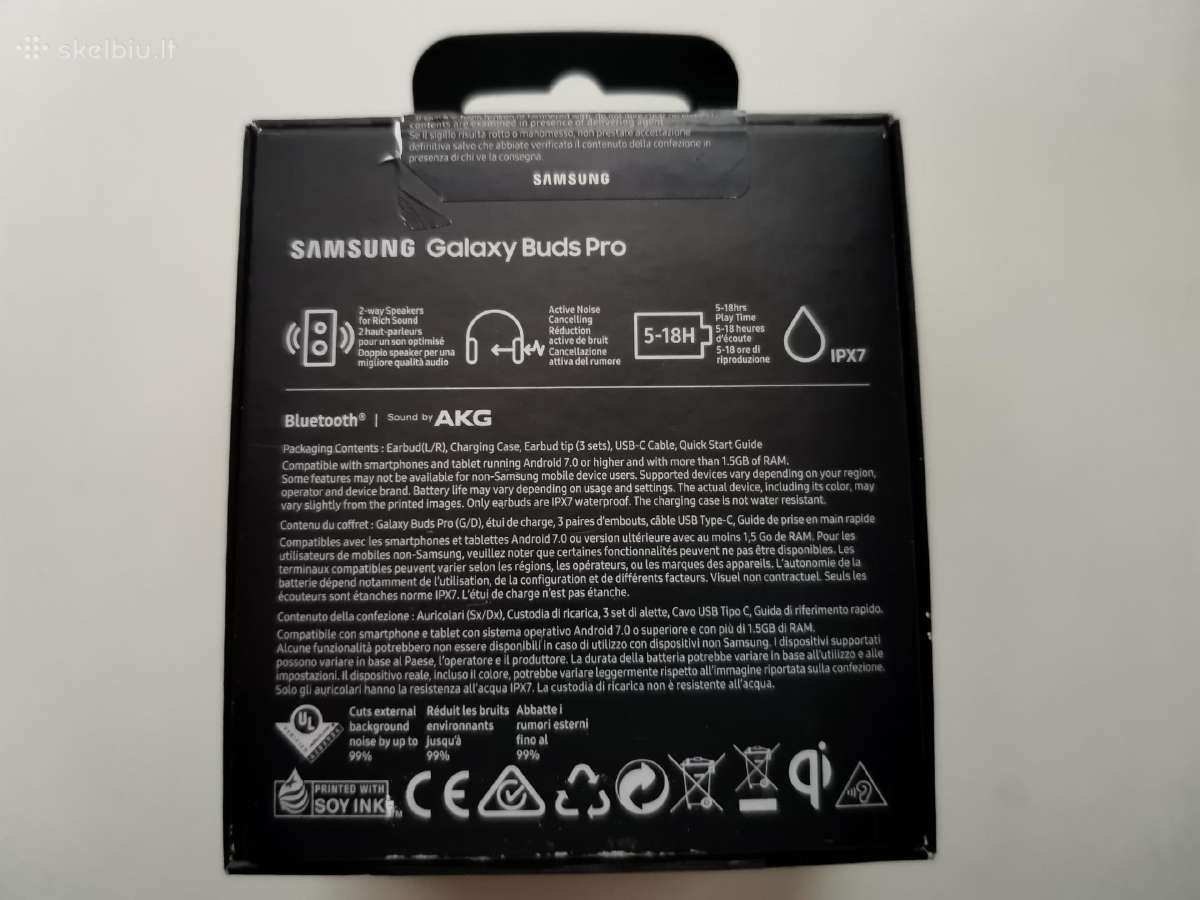 Samsung Galaxy Buds Pro,dežutė su priedais.siunčiu - nuotraukos Nr. 4