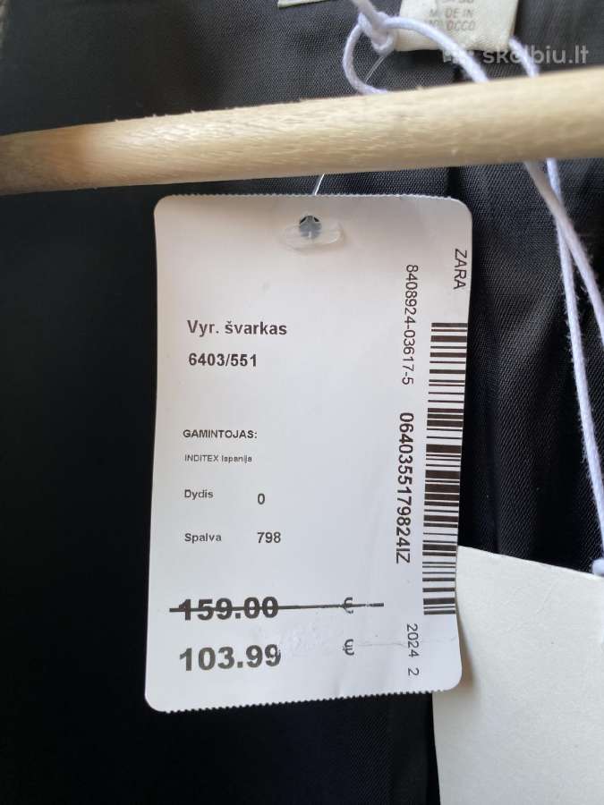 Vyriškas švarkas Zara Origins 6403/551 48 dydžio - nuotraukos Nr. 3