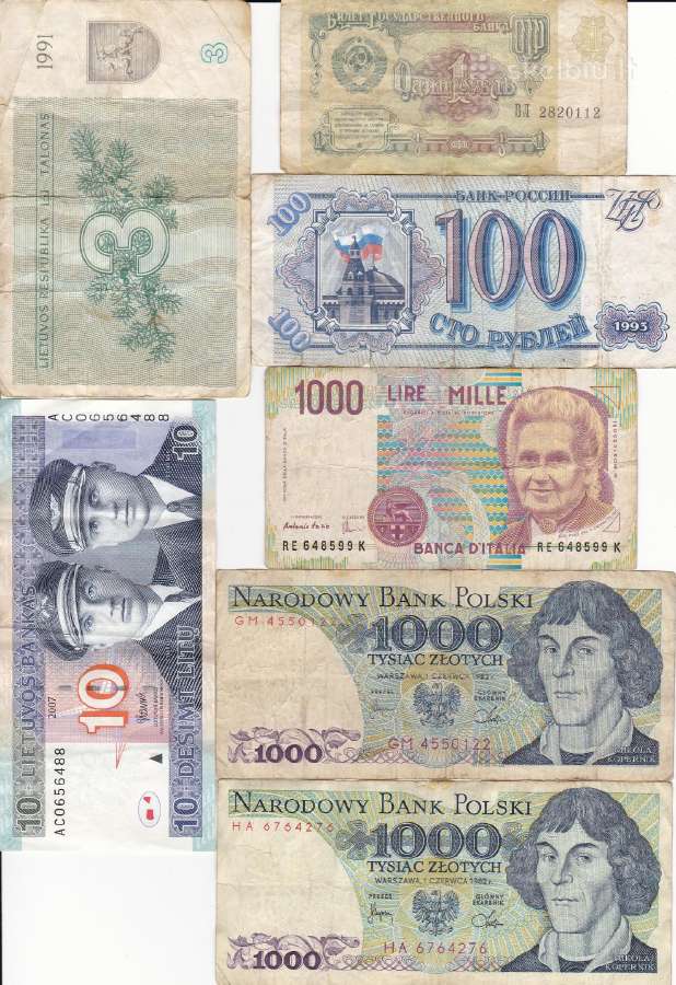 Seni pinigai - Sovietini Rubliai + Europa - nuotraukos Nr. 3