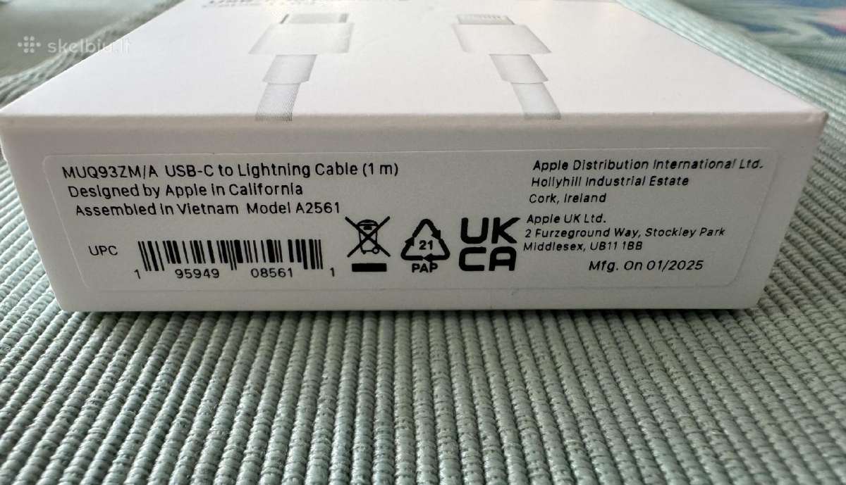Apple Usb-c - Lightning 1 metro kabelis - nuotraukos Nr. 3