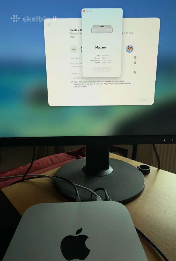 Mac Mini M2 8gb RAM 256 HDD