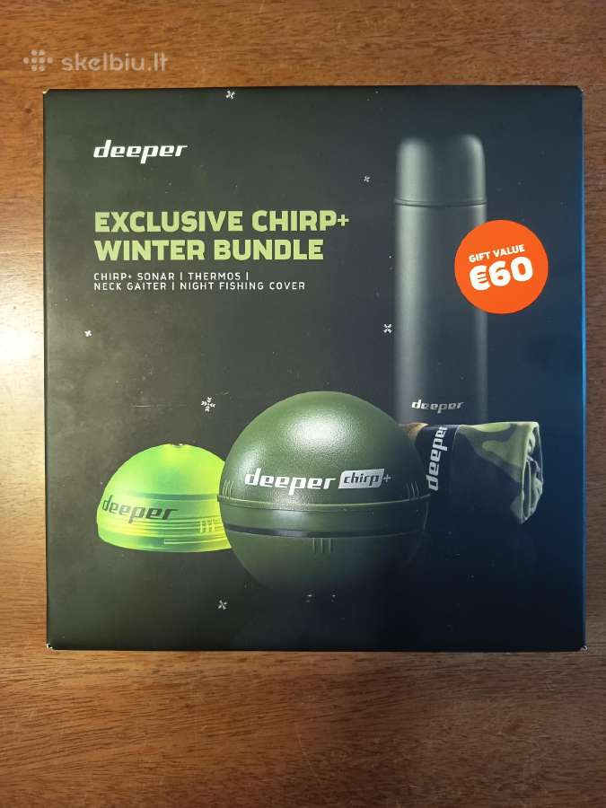 Parduodamas deeper chirp+ sonaras su priedais