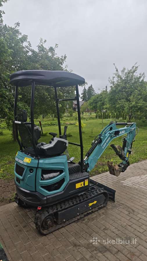 Mini ekskavatorius 1,8t ir krautuvas, nuoma.
