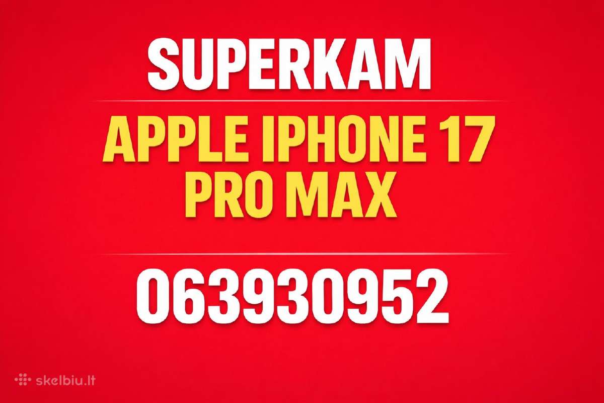 Nupirksiu apple iPhone 17 pro 256 512 GB 1tb