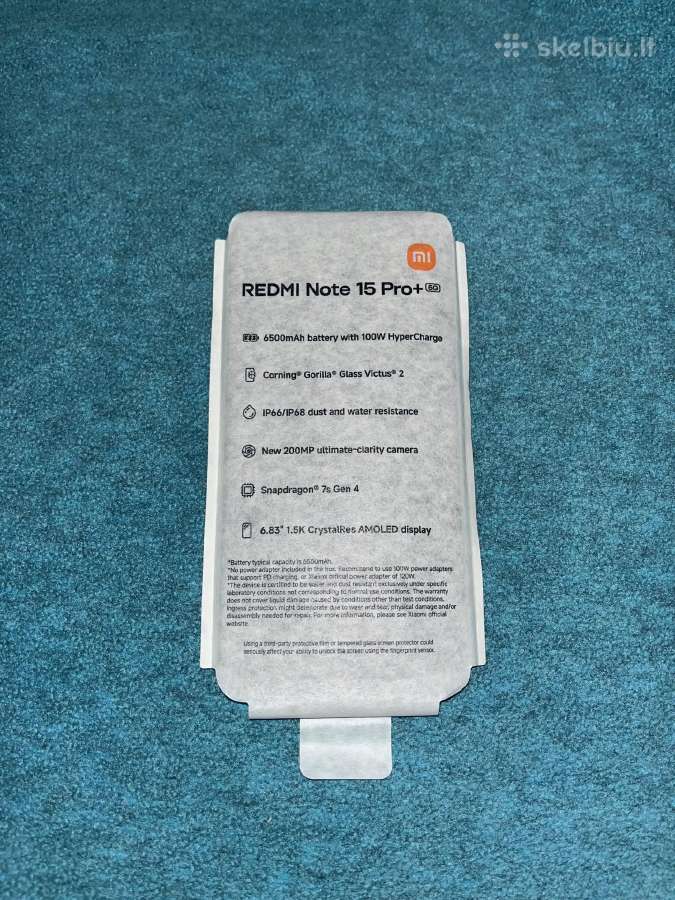 Naujas Xiaomi Redmi Note 15 Pro+ 5G 256gb - nuotraukos Nr. 3