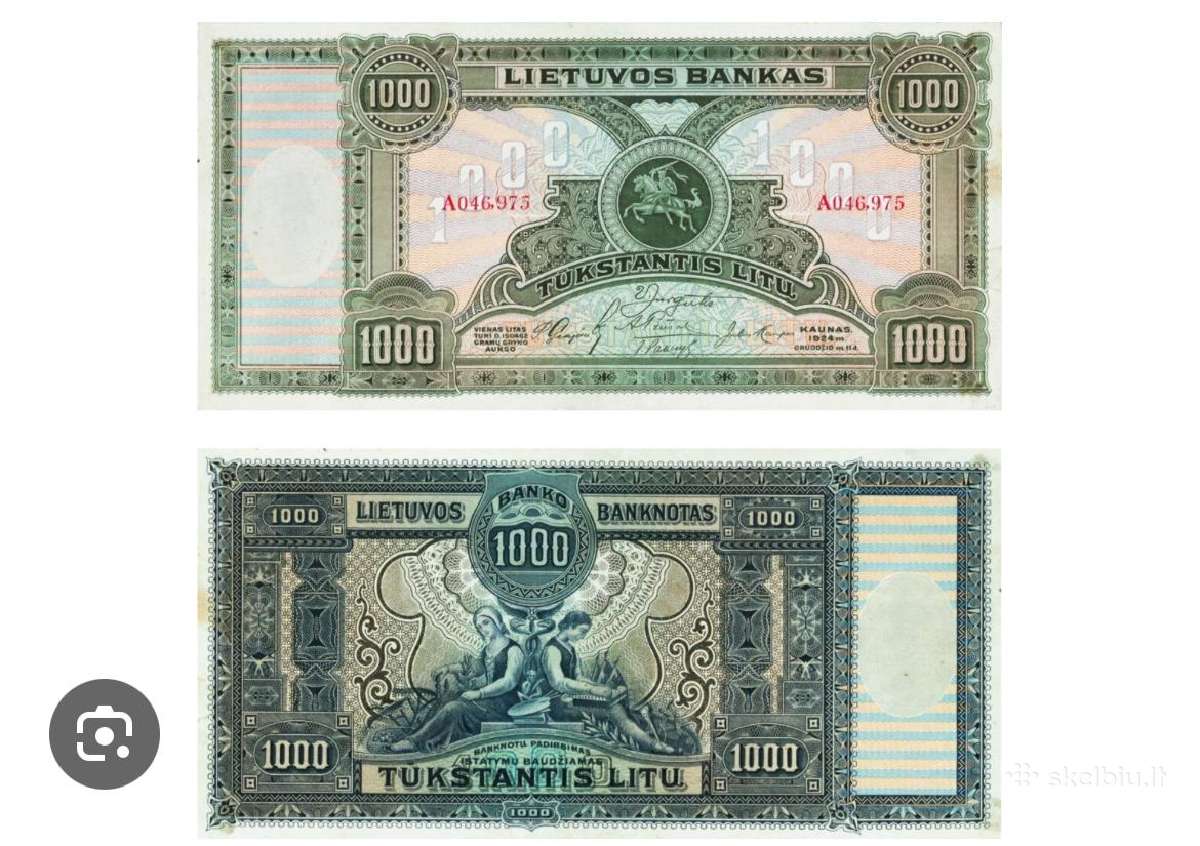 Brangiai Perku Lietuviškus Banknotus Ir Monetas