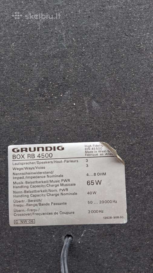 Garso kolonėlės Grundig Box Rb4500 - nuotraukos Nr. 2