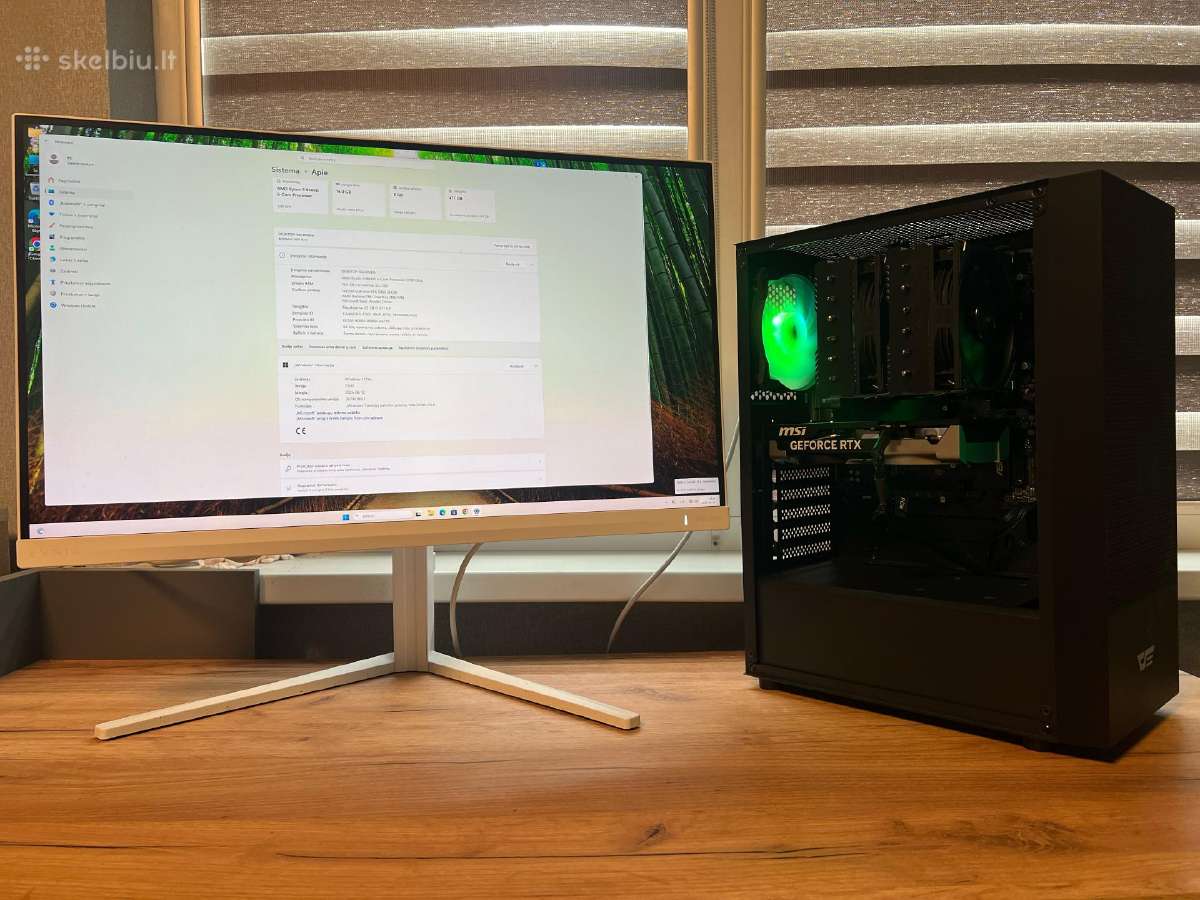 Naujas Gaming Pc Ryzen 5 9600x Rtx 5060 16gb Ddr5
