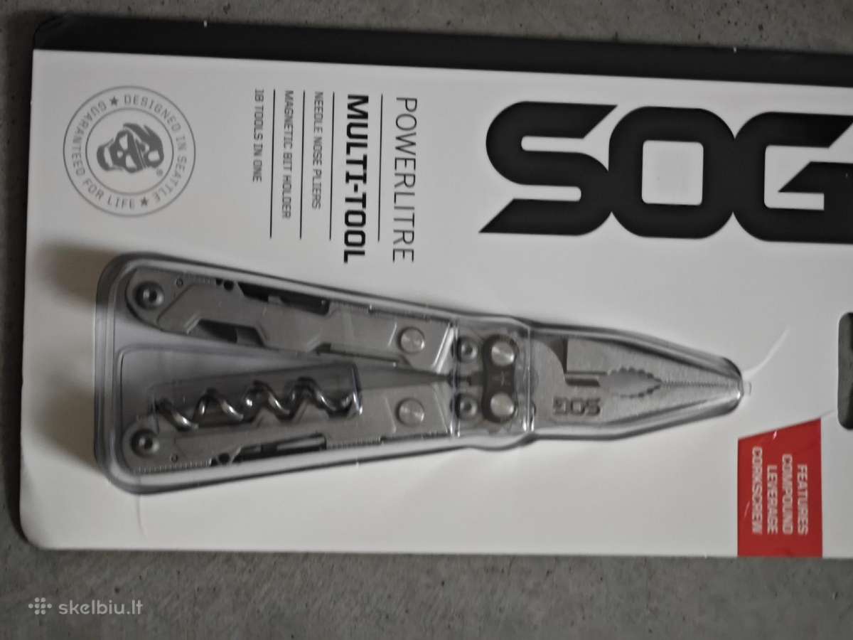 Sog powerlitre multitool replės peiliukas turizmu