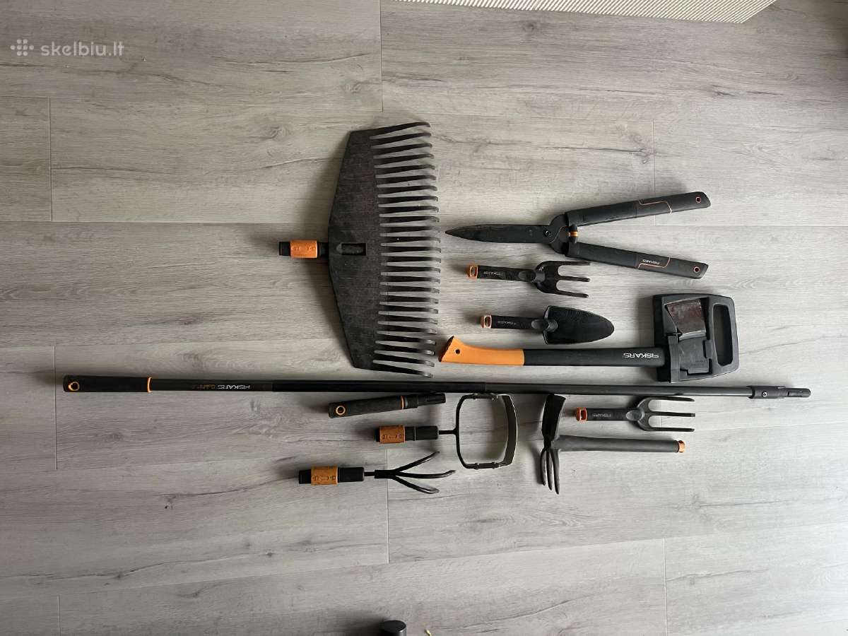 Fiskars įrankiai sodui, daržui
