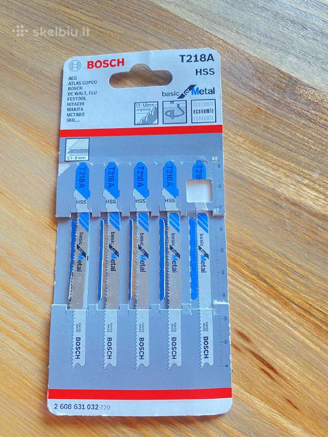 Bosch T218a siarapjūklio pjūkleliai