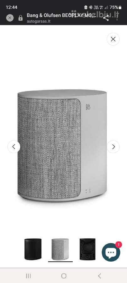 Bang & Olufsen Beoplay M3, bevielė Bluetooth kolon