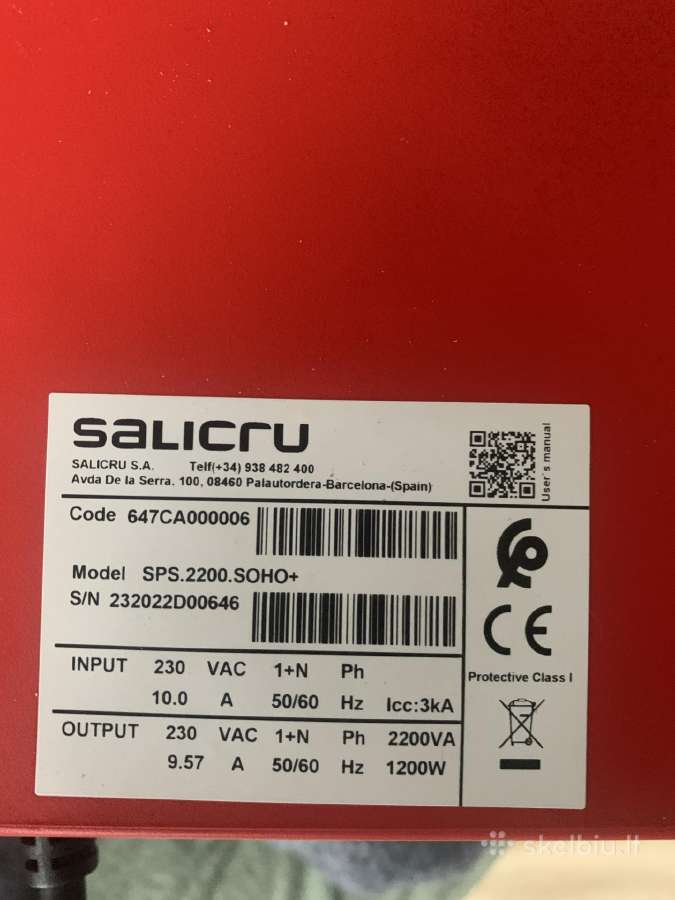 Nepertraukiamo maitinimo šaltinis(elektros stotele