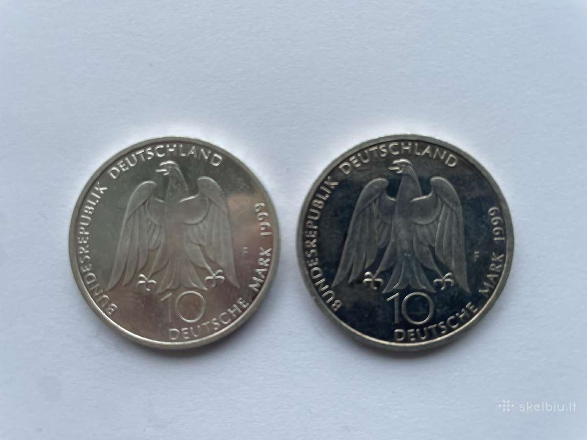 Vokietijos 10 sidabrinių markių Sidabras Praba 925 - nuotraukos Nr. 4