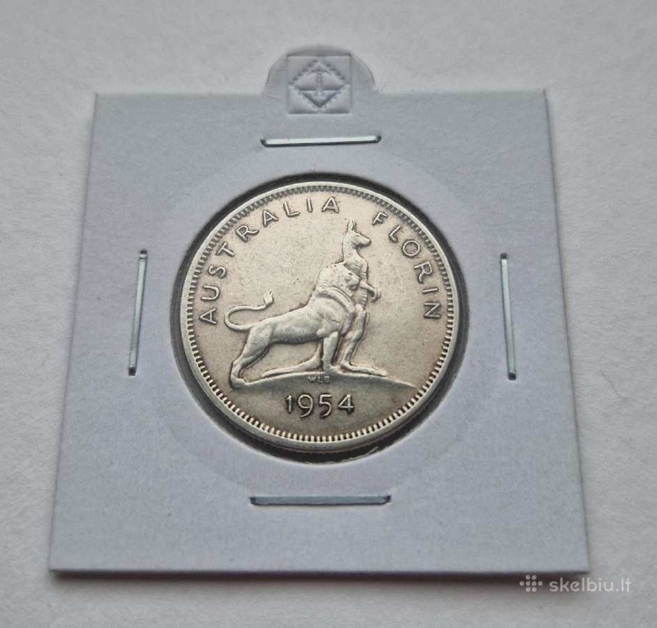 Ag Australijos florinas 1954 proginis