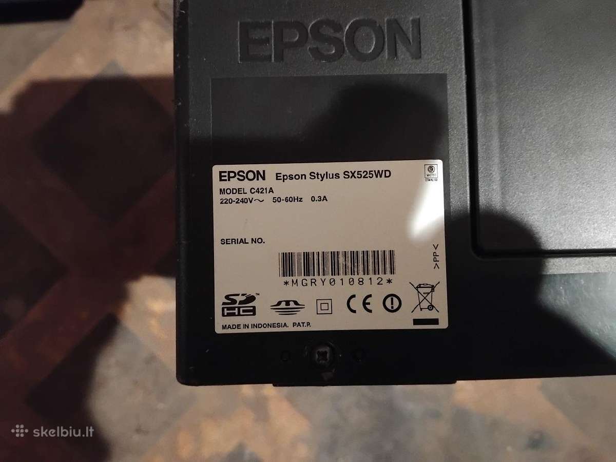 Epson Stylus Sx525wd - nuotraukos Nr. 2