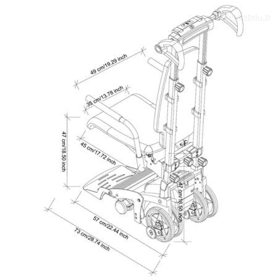 Stair climber Scalacombi s36 - nuotraukos Nr. 3