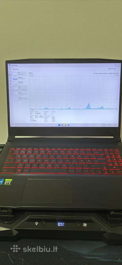 Parduodamas labai galingas Msi Gf66 Katana nešioja