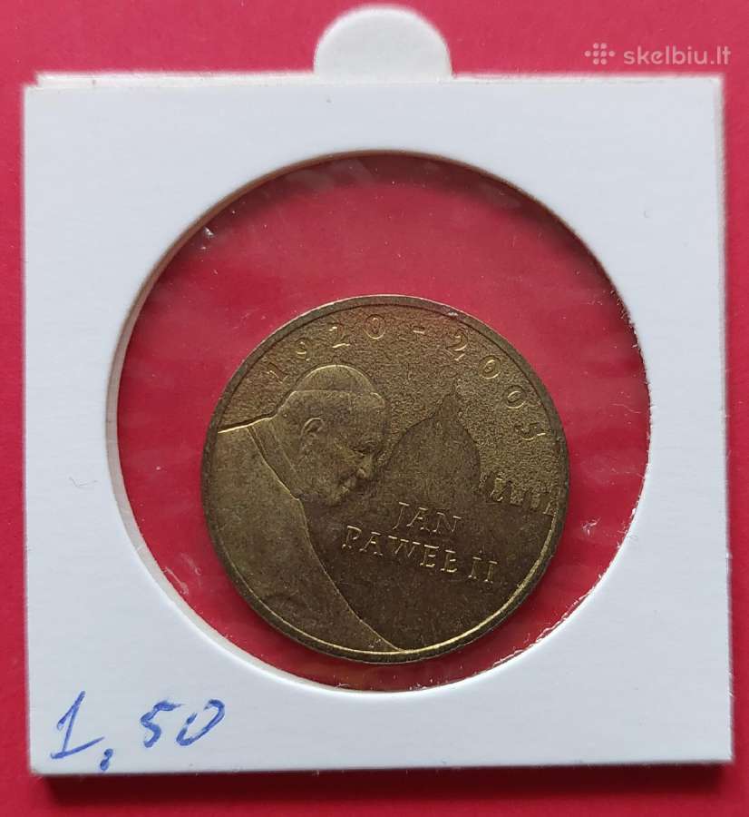 Lenkija 2005 2zl. Popiežius Jonas Paulius II