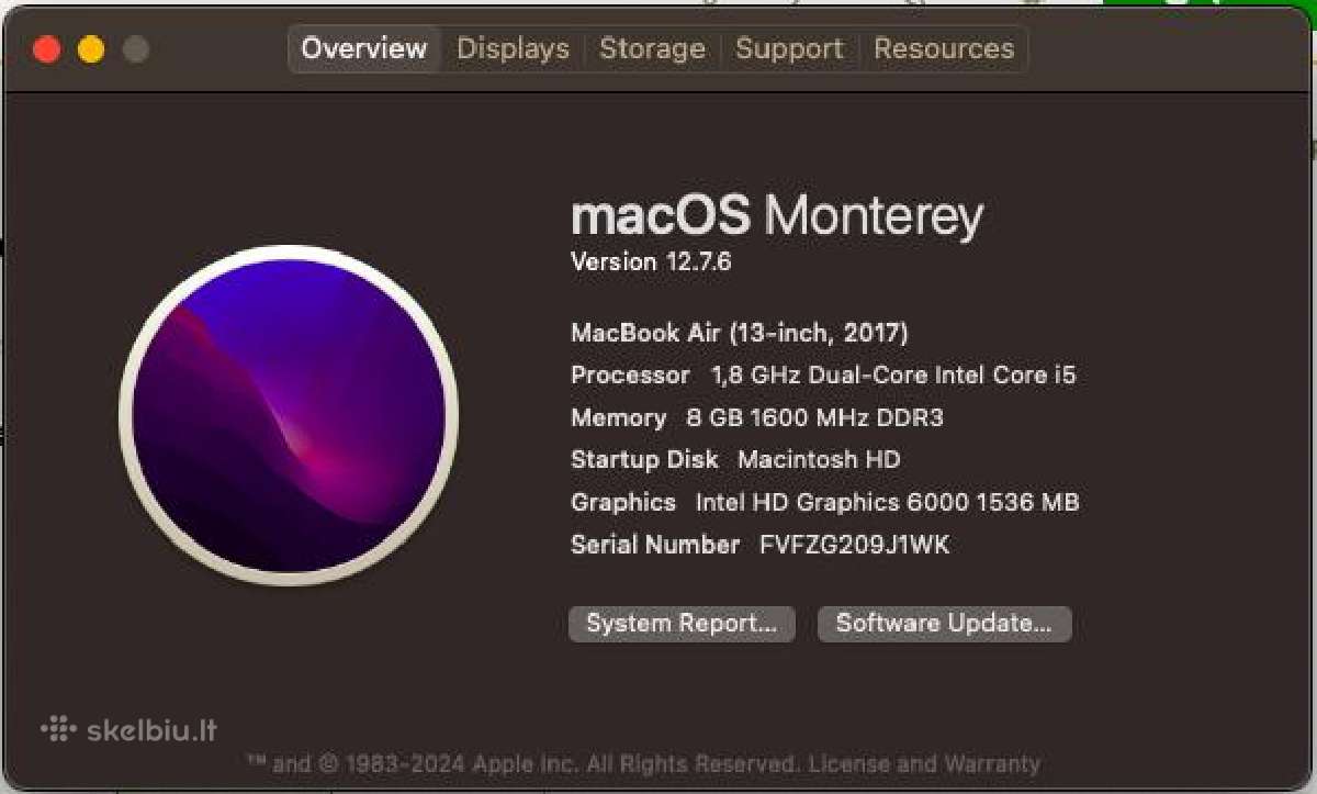 MacBook Air (13-inch, 2017)