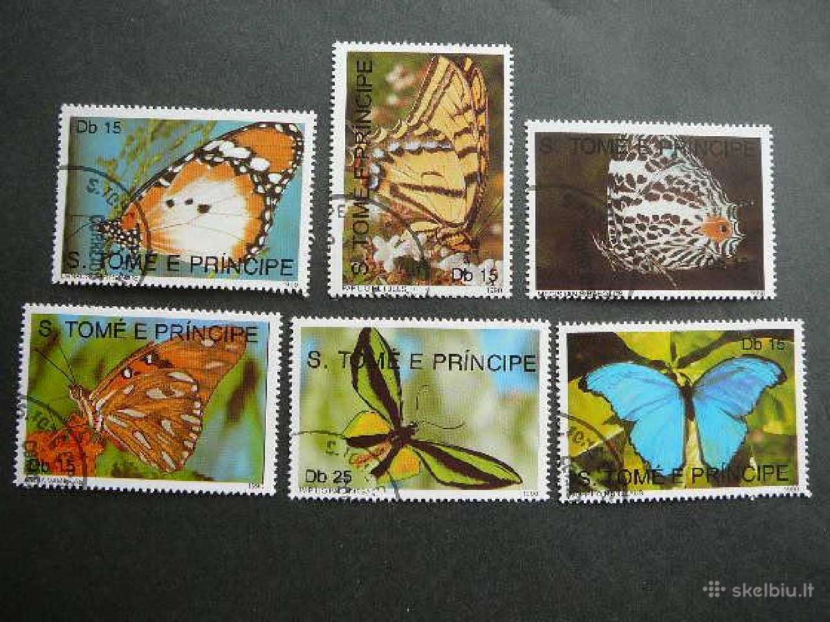 Drugeliai Sao Tome 1990 antsp. st950