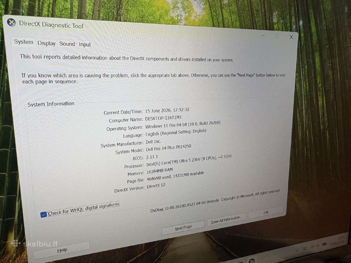 Dell Pro 14 su Intel(r) Core(t) Ultra 5 236v (8 pr - nuotraukos Nr. 10
