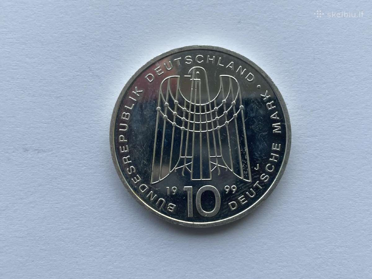 Vokietijos 10 sidabrinių markių Sidabras Praba 925 - nuotraukos Nr. 6