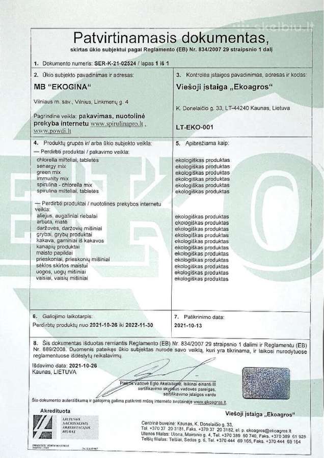 Maisto, maisto papildų fasavimo, pakavimo paslaugo