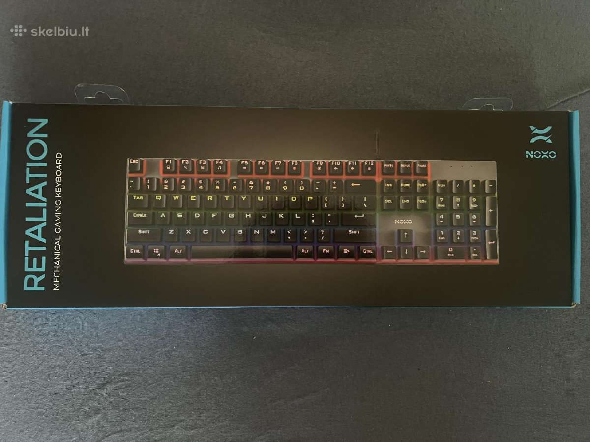 Noxo Retaliation mechaninė laidinė Rgb klaviatūra