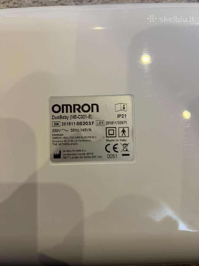 Omron Duobaby (ne-c301-e) inhaliatorius / kompreso - nuotraukos Nr. 7