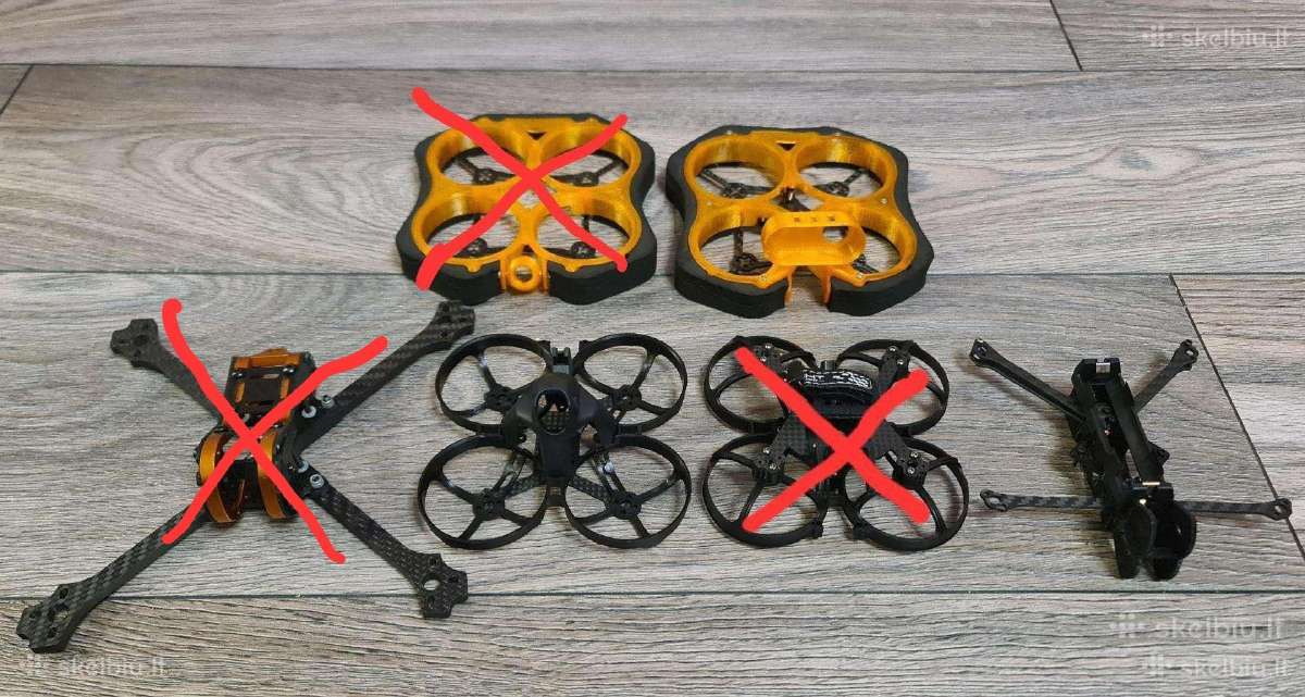 Fpv dronų karboniniai, whoop rėmai, canopy