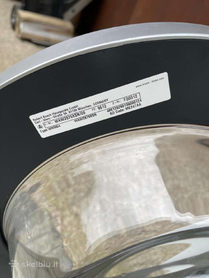 Skalbimo mašina Bosch 8kg - nuotraukos Nr. 8