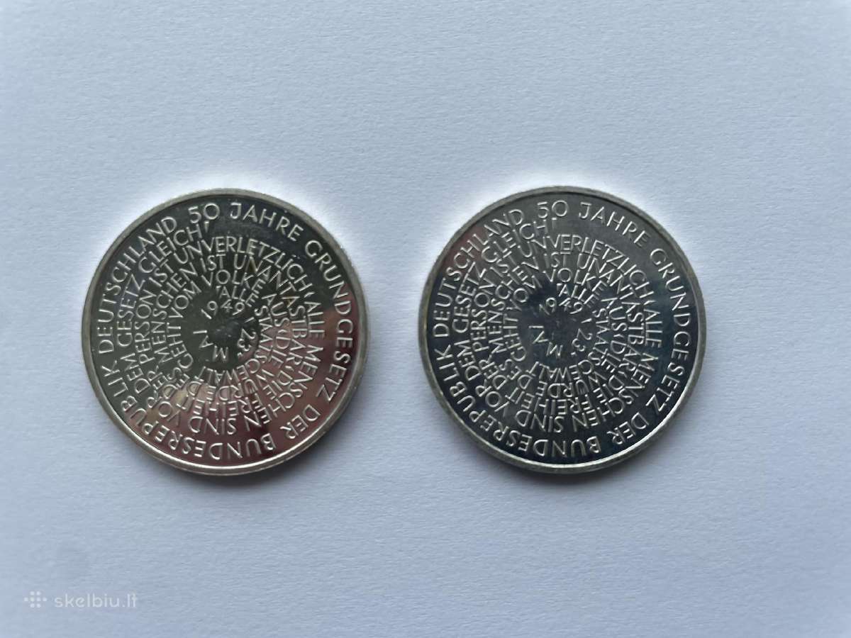 Vokietijos 10 sidabrinių markių Sidabras Praba 925 - nuotraukos Nr. 9