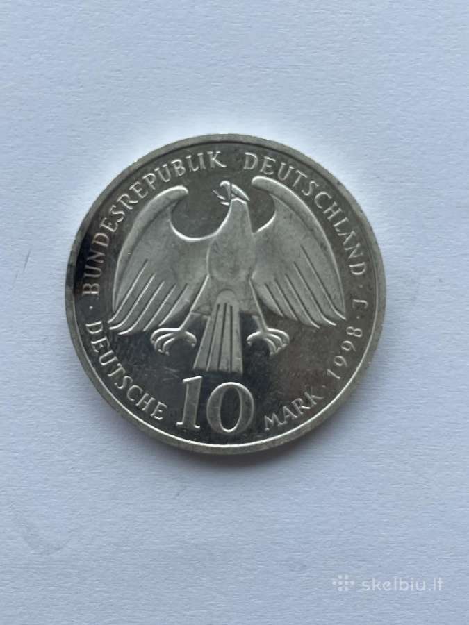 Vokietijos 10 sidabrinių markių Sidabras Praba 925 - nuotraukos Nr. 12