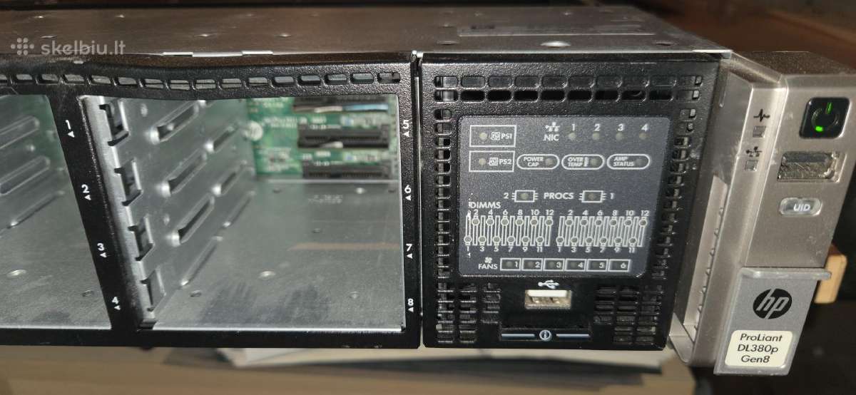 Serveriai Hp Dl380 Gen9, Dl360p G8 - nuotraukos Nr. 5