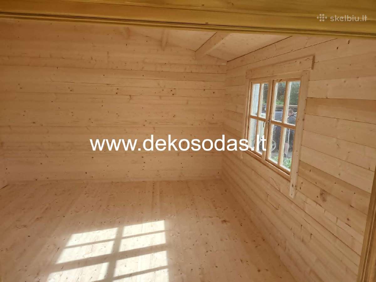 Medinis sodo namelis su sandeliuku 6x4 m. +terasa - nuotraukos Nr. 8