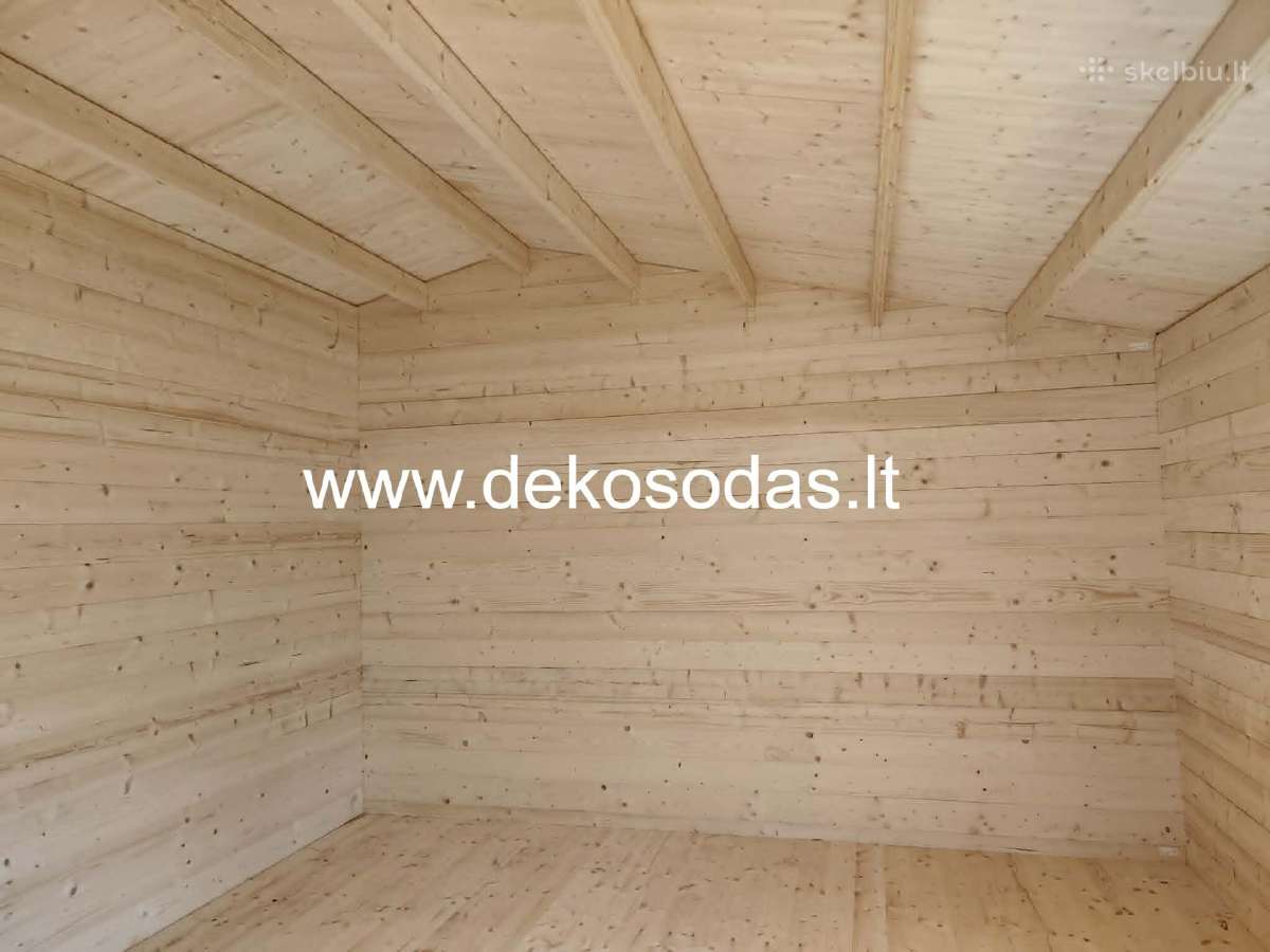 Medinis sodo namelis su sandeliuku 6x4 m. +terasa - nuotraukos Nr. 9