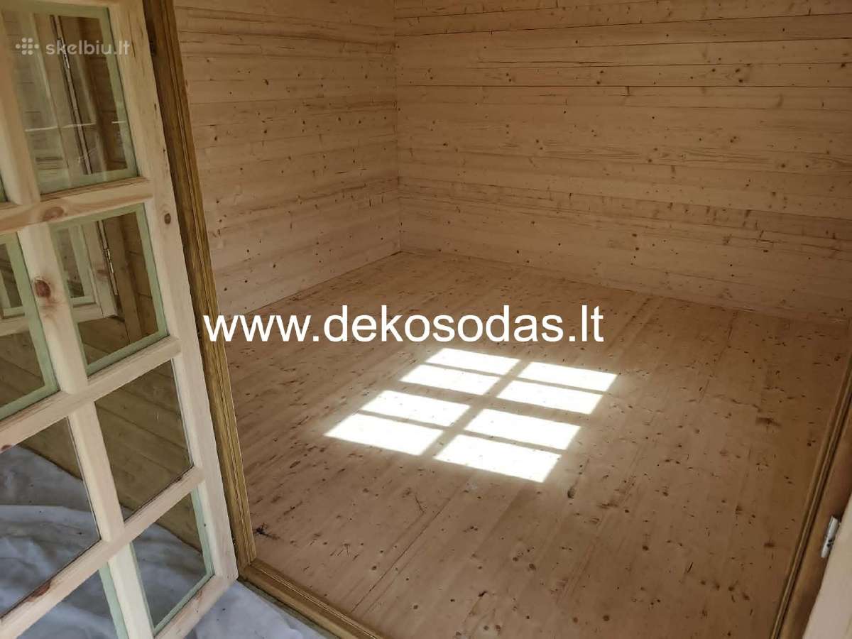 Medinis sodo namelis su sandeliuku 6x4 m. +terasa - nuotraukos Nr. 10