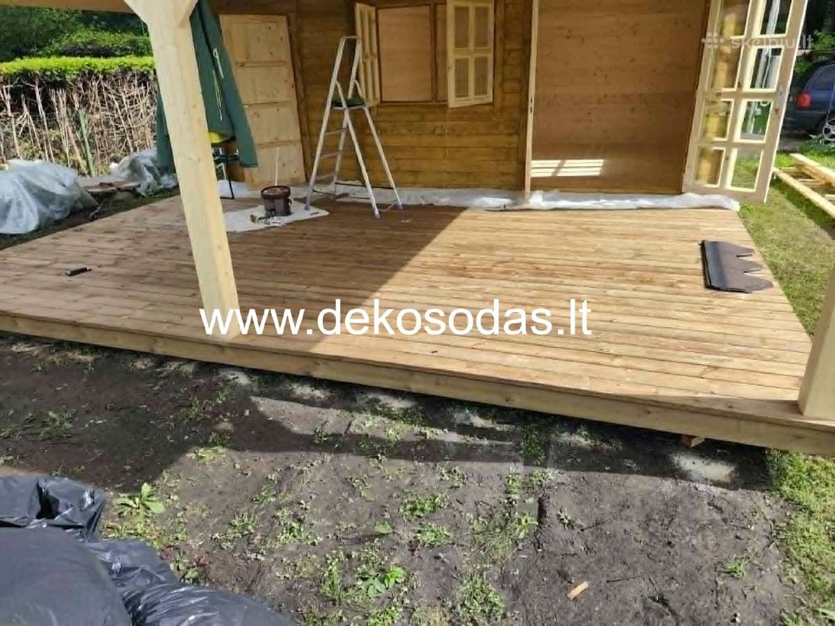 Medinis sodo namelis su sandeliuku 6x4 m. +terasa - nuotraukos Nr. 17