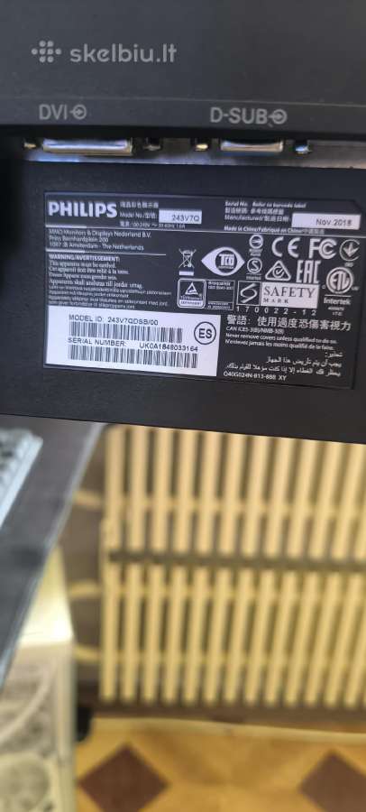 Monitorius Philips 243v7qdsb/00