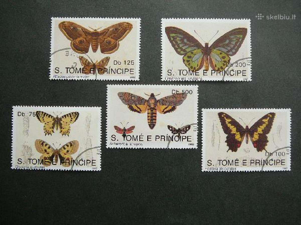 Drugeliai Sao Tome 1992 antsp. st249