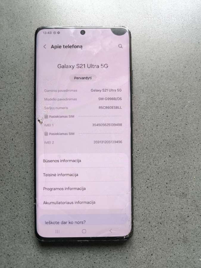 Samsung S21 Ultra 5G - nuotraukos Nr. 4