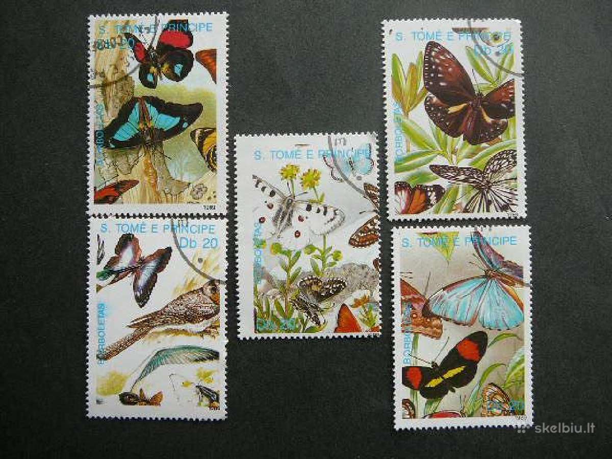 Drugeliai Sao Tome 1989 antsp. st253