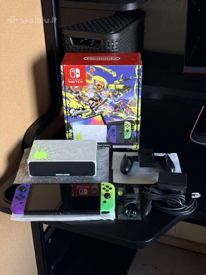 Apynaujis Nintendo Switch Oled Splatoon 3 Edition