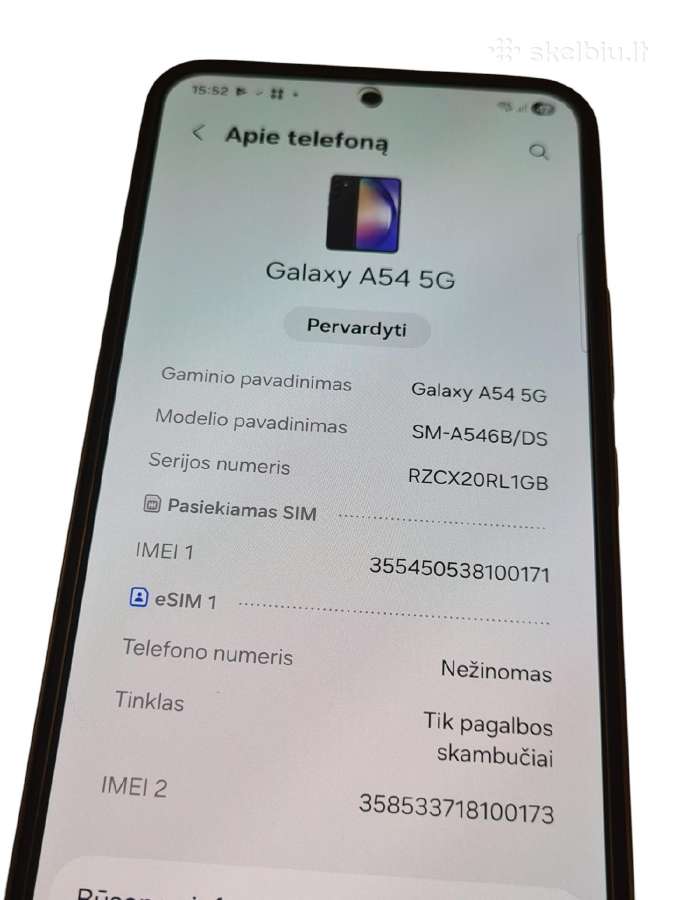 Samsung Galaxy A54 5G + 3 mėn. garantija - nuotraukos Nr. 4