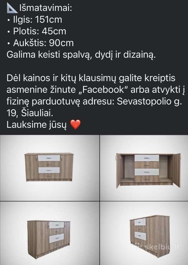 Rmd baldai geriausiomis kainomis nauja spinta - nuotraukos Nr. 17