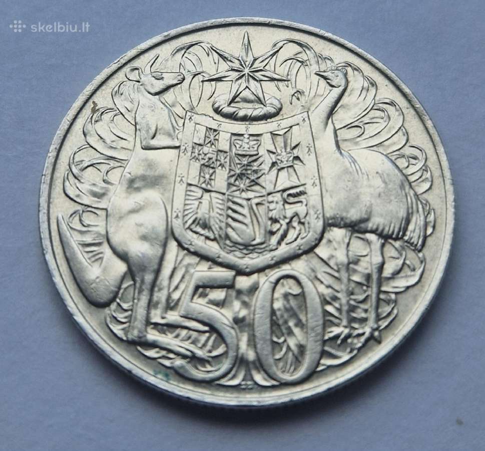 Ag Australijos 50 centų 1966 apyvartiniai